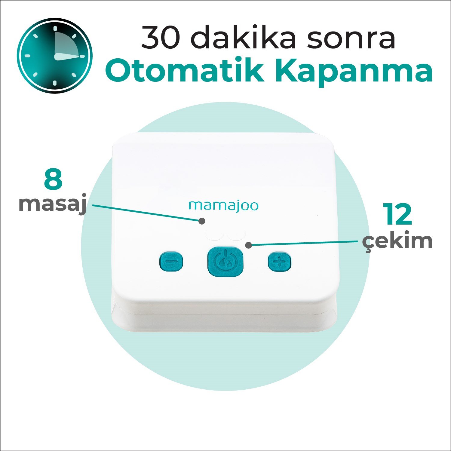Mamajoo Elektrikli USB Çiftli Göğüs Pompası 250 ml | 20 Kademe Ayarı