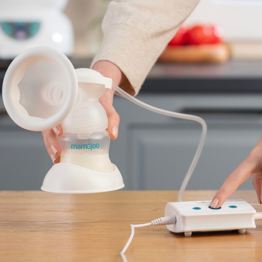 Mamajoo Elektronik Tekli Göğüs Pompası 150 ml | 15 Kademe Ayarı + Göğüs Pedi Hediyeli