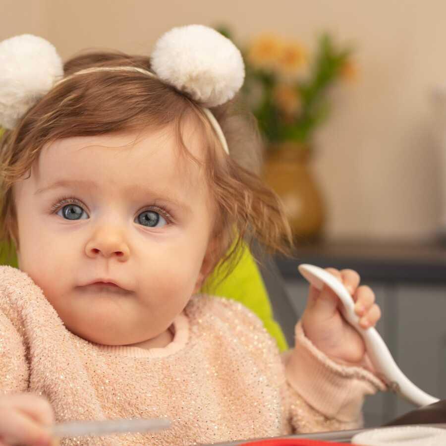 Mamajoo Ergonomik Beslenme Kaşık Çatal Seti Beyaz & Baykuş, 6 Ay+ İkili