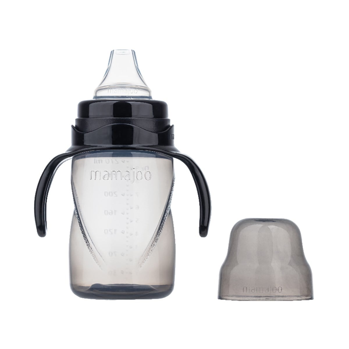 Mamajoo Gece & Gündüz Biberonu 160 ml & Kulplu Eğitici Bardak 270 ml / Black