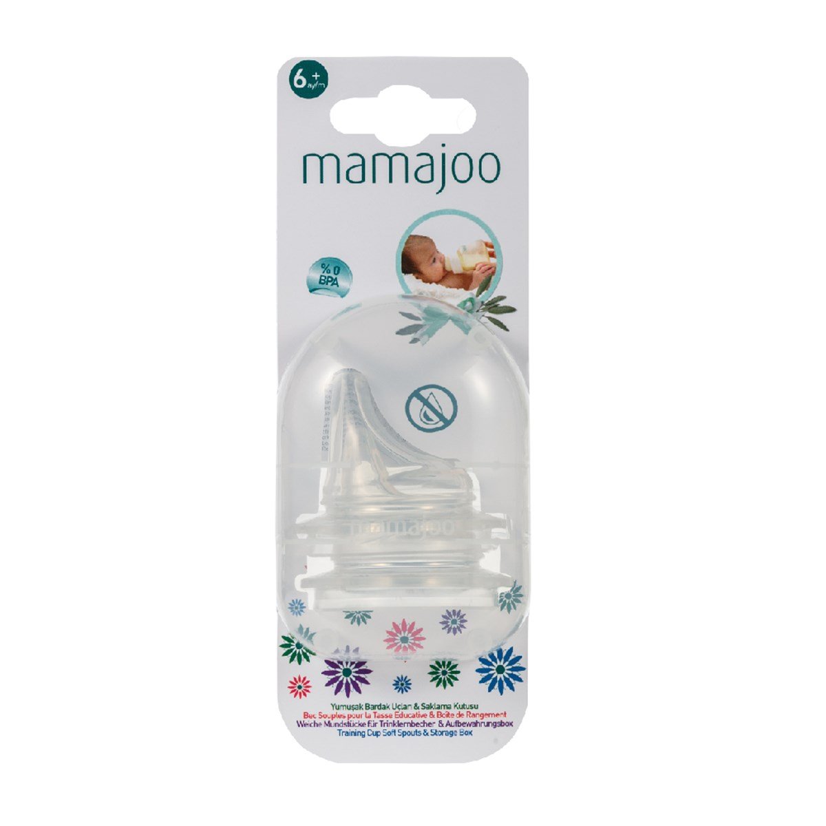 Mamajoo Gece & Gündüz Biberonu 270 ml & Eğitici Bardak Kulbu & Yedek İkili Bardak Ucu