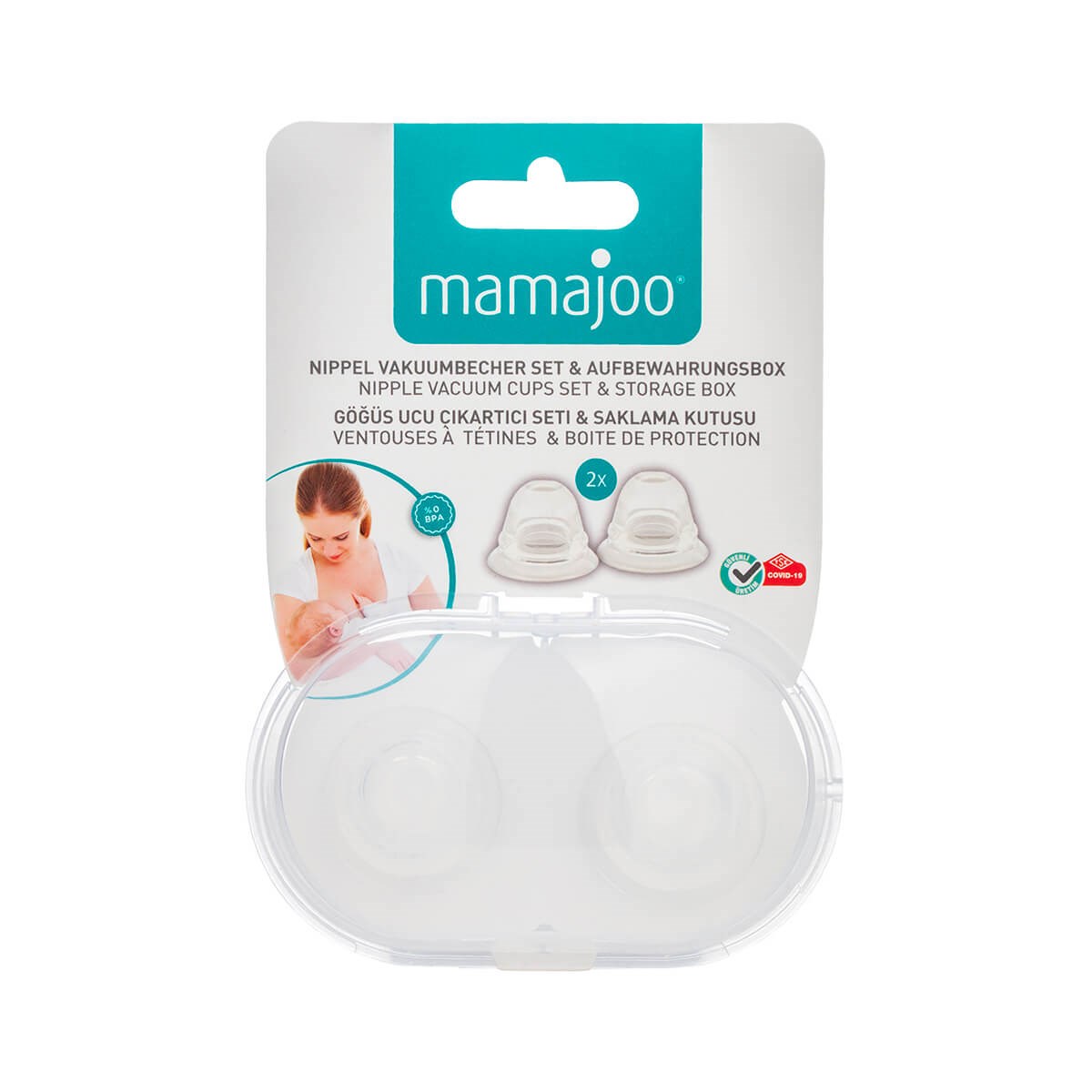 Mamajoo Göğüs Ucu Çıkartıcı Seti & Saklama Kutusu