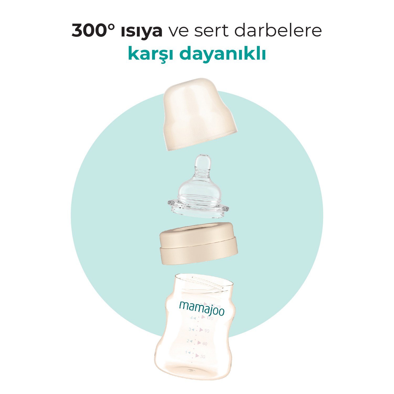 Mamajoo Gold Plus Antikolik Biberon 150 ml 0 Ay+ | Yavaş Akışlı