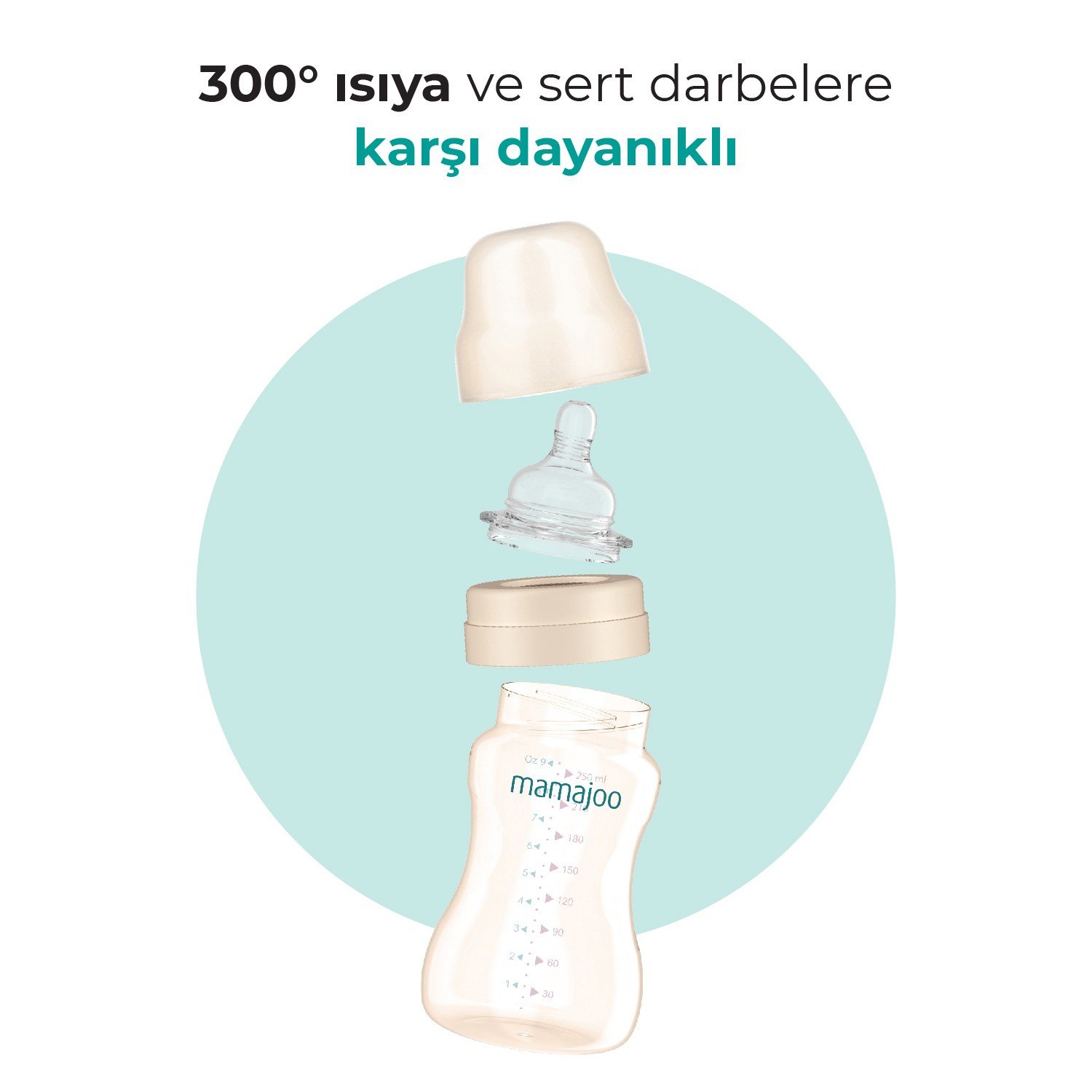 Mamajoo Gold Plus Antikolik Biberon Seti 250 ml 6 Ay+ | Orta Akışlı, İkili