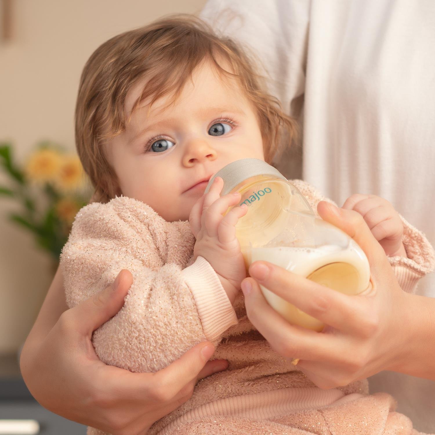 Mamajoo Gold Plus Biberon 250 ml & Anti-Kolik Silikon Biberon Emziği S