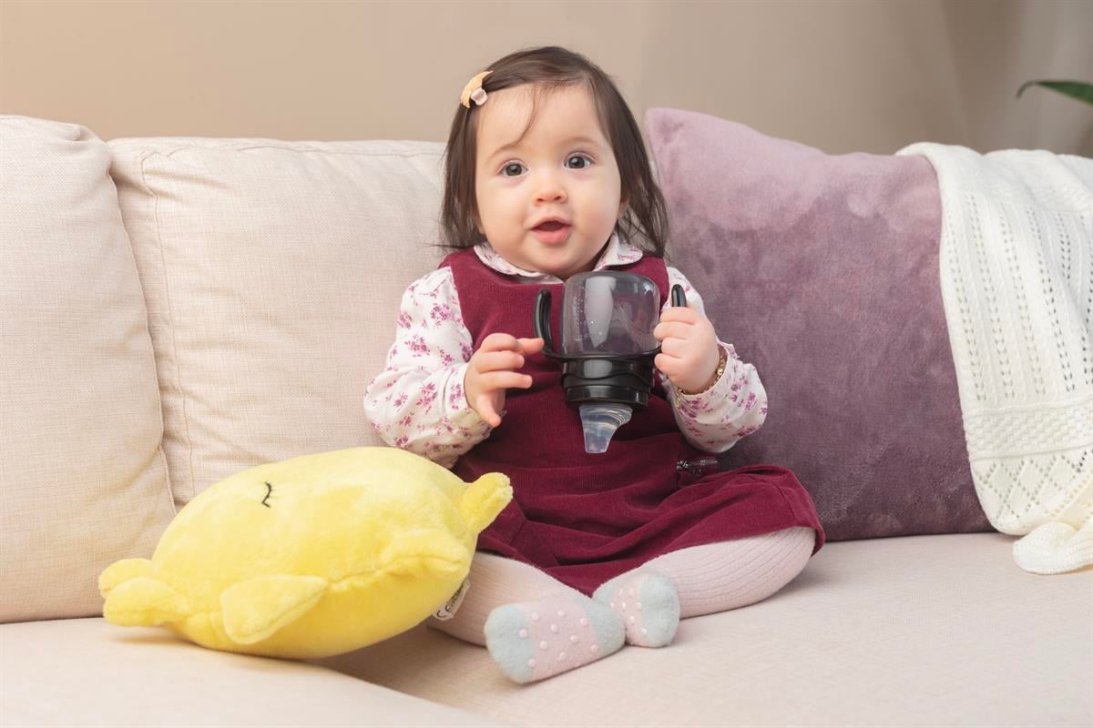 Mamajoo Kulplu Akıtmaz Eğitici Bardak Black 270 ml & Anti-Kolik Bardak Ucu