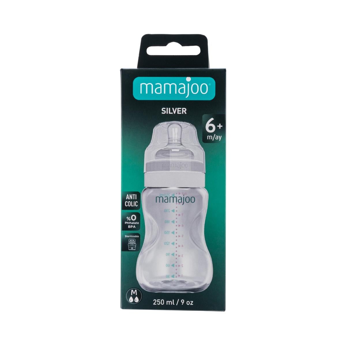 Mamajoo Kulplu Eğitici Bardak 160ml & Silver Biberon 250ml/Pembe