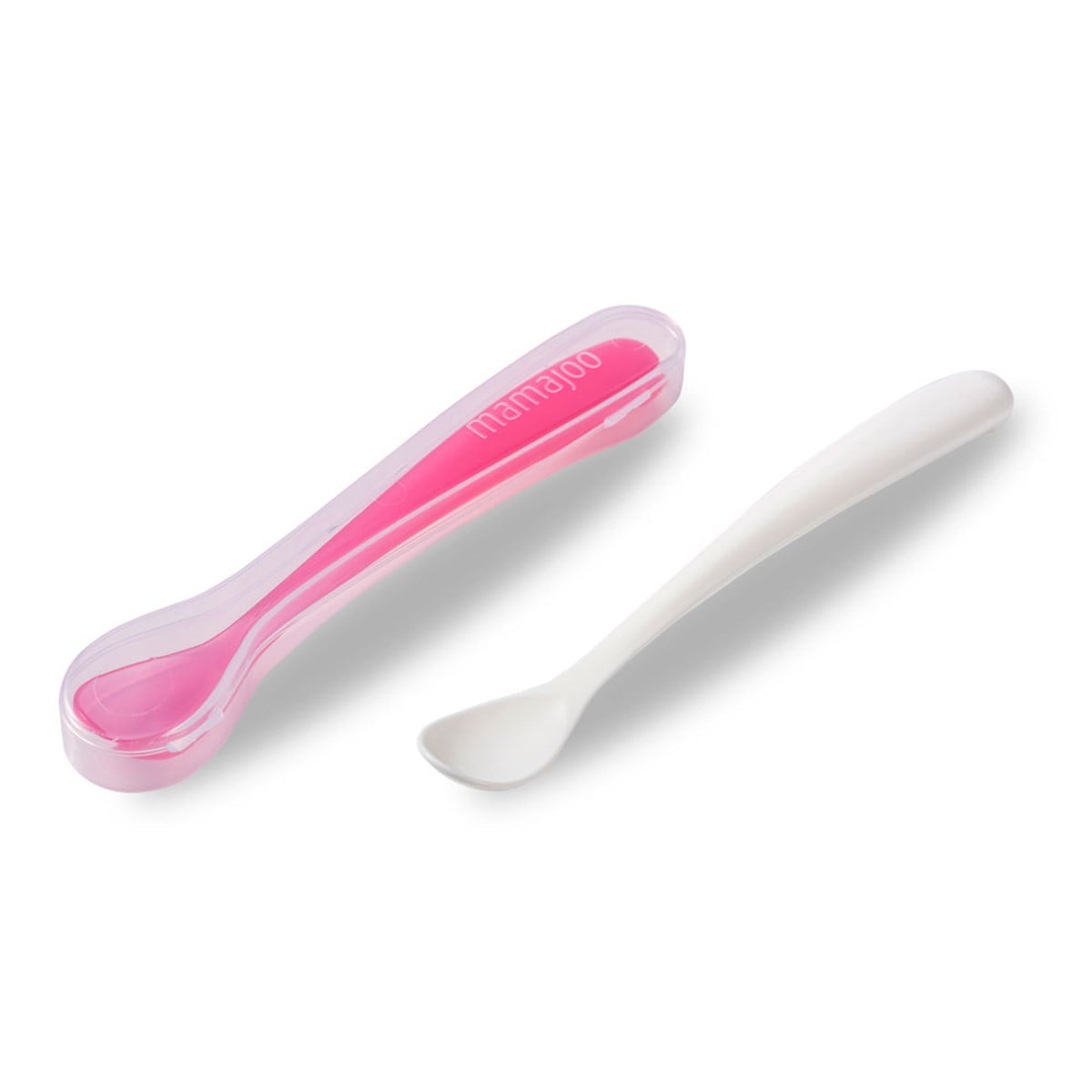 Mamajoo Kulplu Eğitici Bardak 150 ml & İkili Beslenme Kaşığı/Pembe