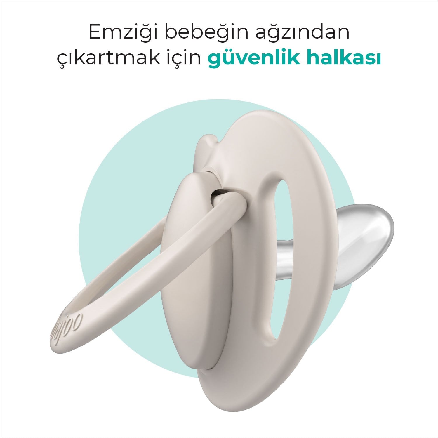 Mamajoo Ortodontik Emzik Seti 6 Ay+ Light Beige & Light Gray | İkili, Silikon, Damaklı | Sterilizasyon & Saklama Kabı Hediyeli