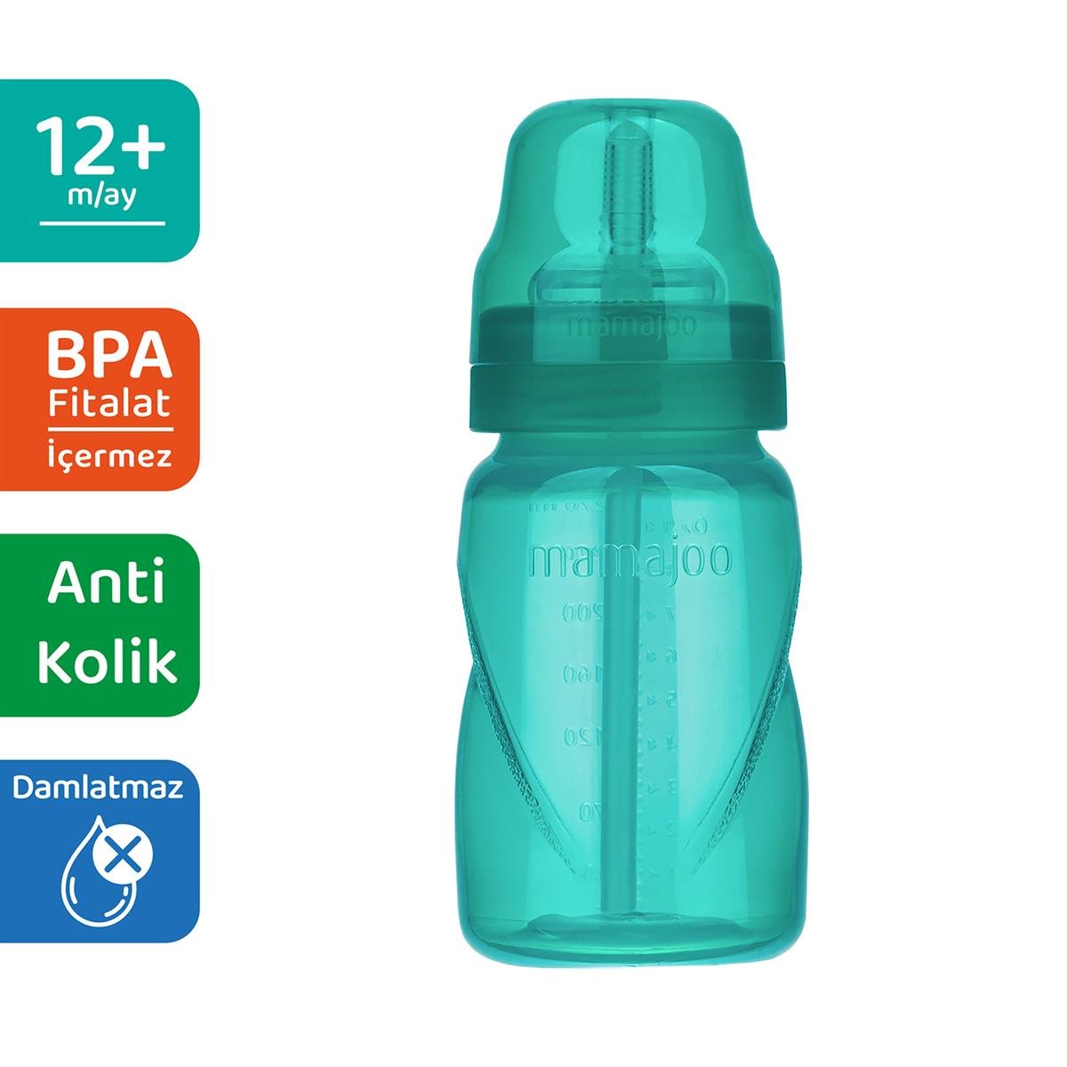 Mamajoo Pipetli Bardak 270 ml / Yeşil
