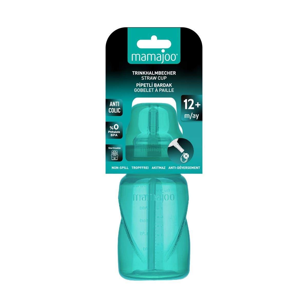 Mamajoo Pipetli Bardak 270 ml / Yeşil