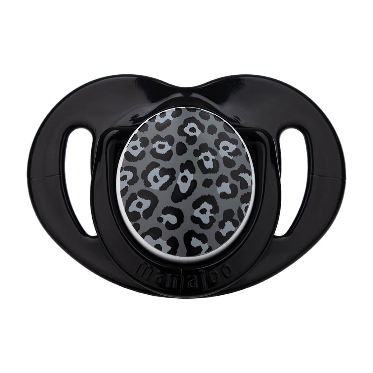 Mamajoo Sterilizasyon & Saklama Kutulu Silikon Ortodontik İkili Emzik Antrasit Leopar / 12 ay +