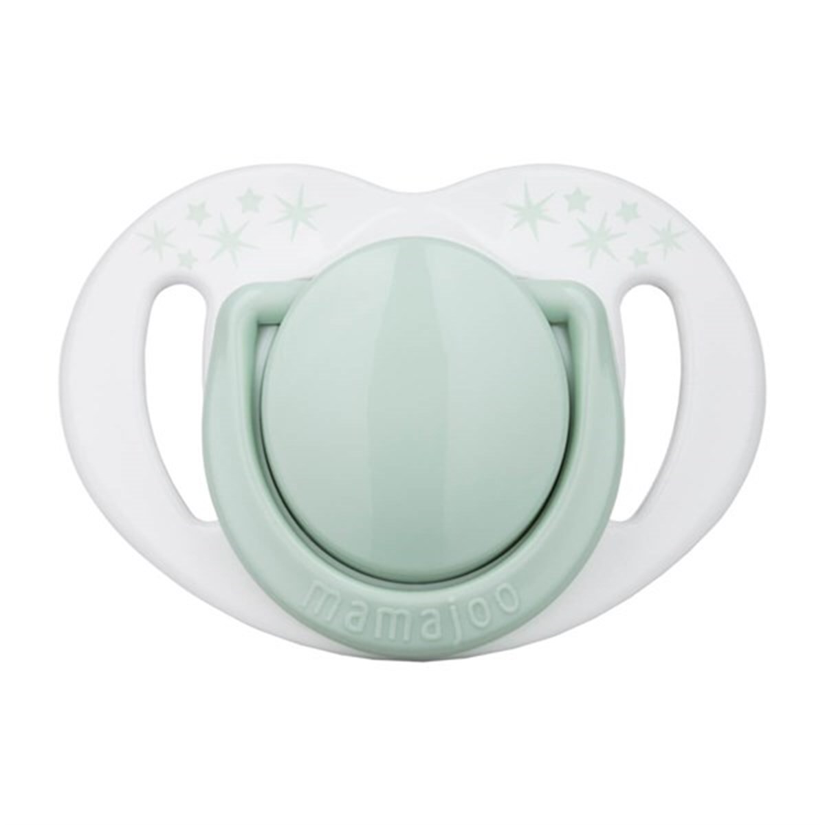 Mamajoo Sterilizasyon & Saklama Kutulu Silikon Ortodontik İkili Emzik Powder Green / 0 ay +