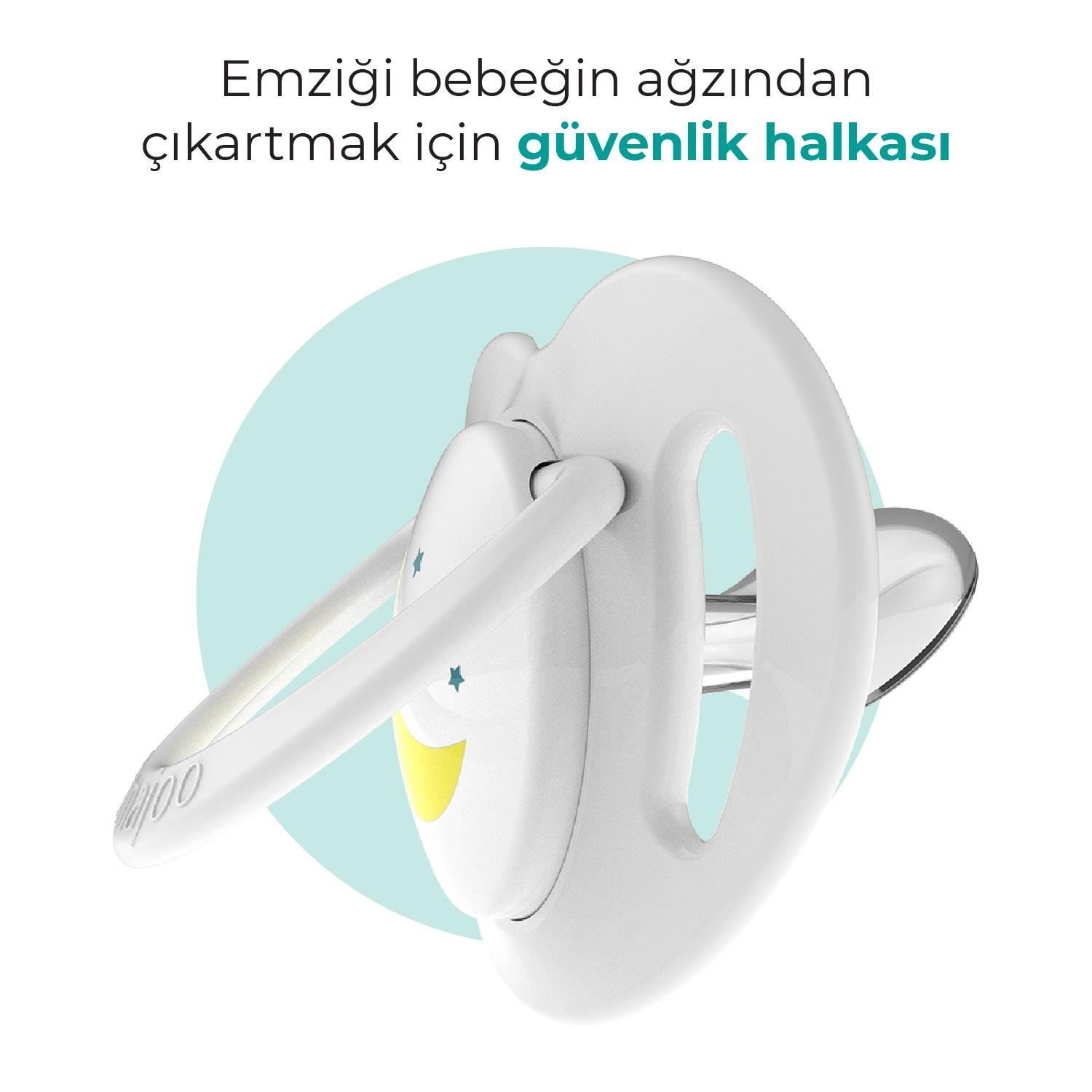 Mamajoo Tekli Desenli Emzik & Renkli Saklama Kutusu 6 ay+/ Gece