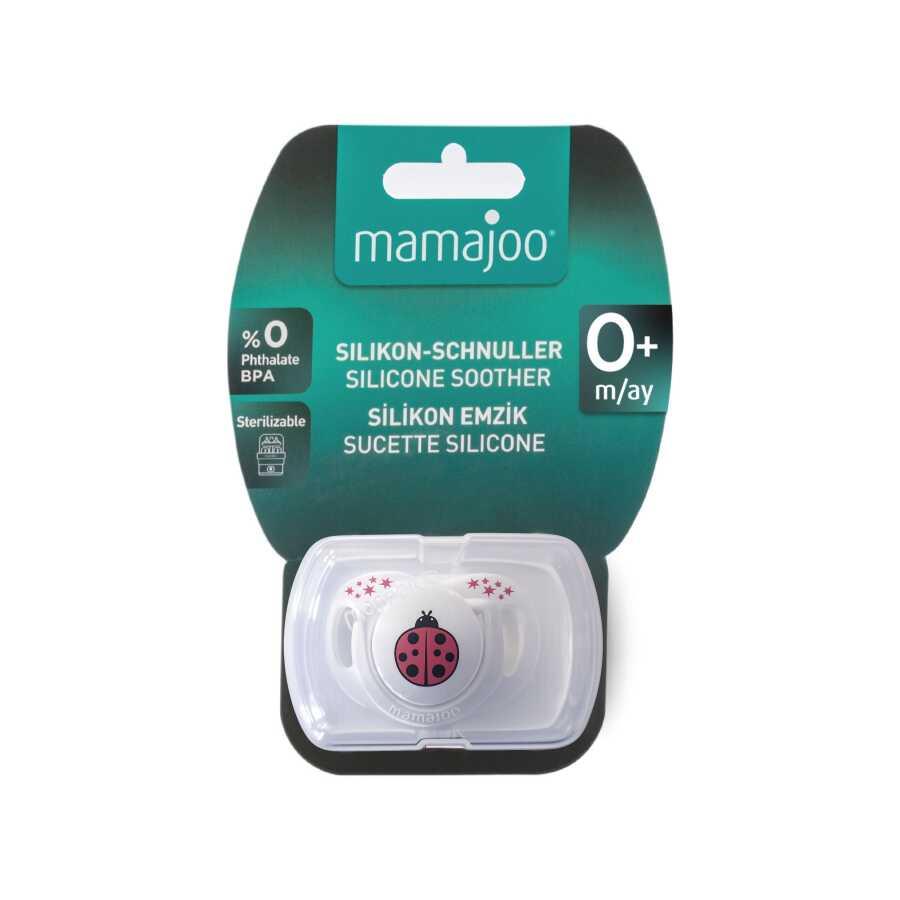 Mamajoo Tekli Desenli Emzik & Renkli Saklama Kutusu 0 ay+/ Uğur Böceği