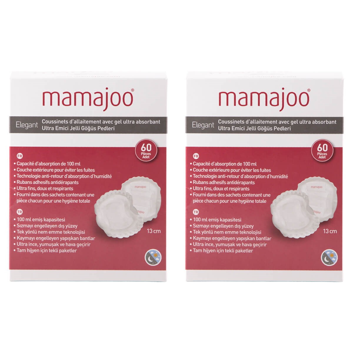 Mamajoo Ultra Emici Göğüs Pedi 13cm / 60'lı 2 Kutu