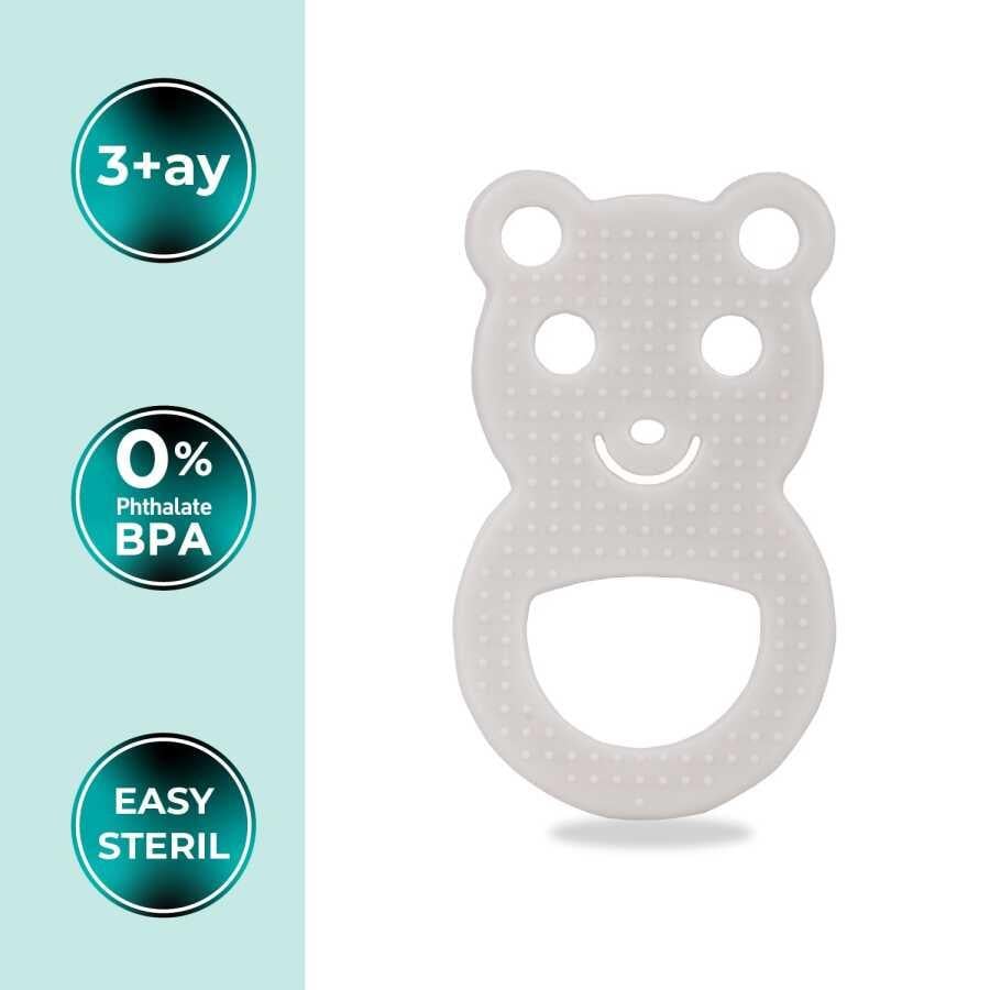 Mamajoo Yumuşak Diş Kaşıyıcı Beyaz Ayıcık