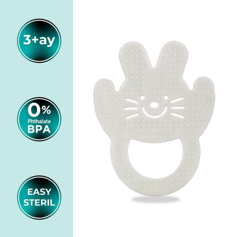 Mamajoo Yumuşak Diş Kaşıyıcı Beyaz Tavşan