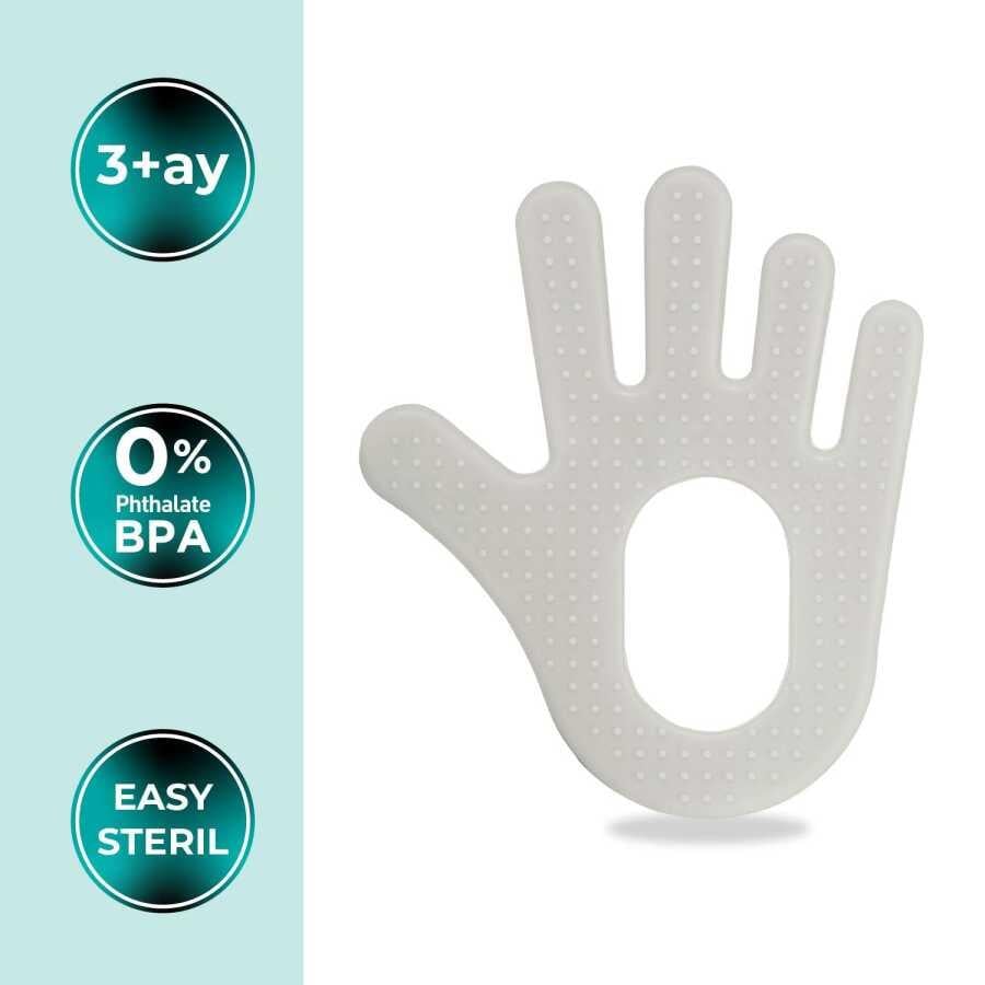 Mamajoo Yumuşak Diş Kaşıyıcı Beyaz El