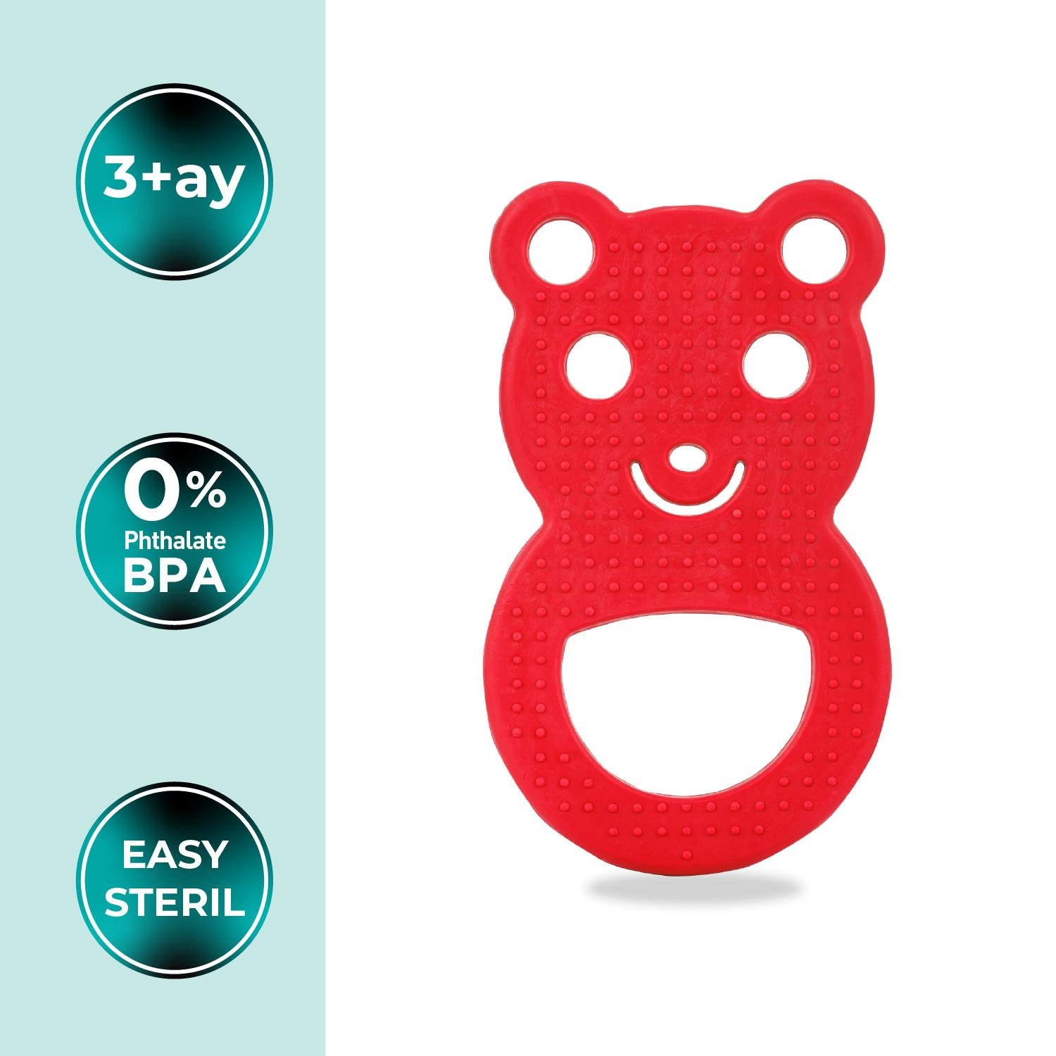 Mamajoo Yumuşak Diş Kaşıyıcı / Kırmızı Ayıcık