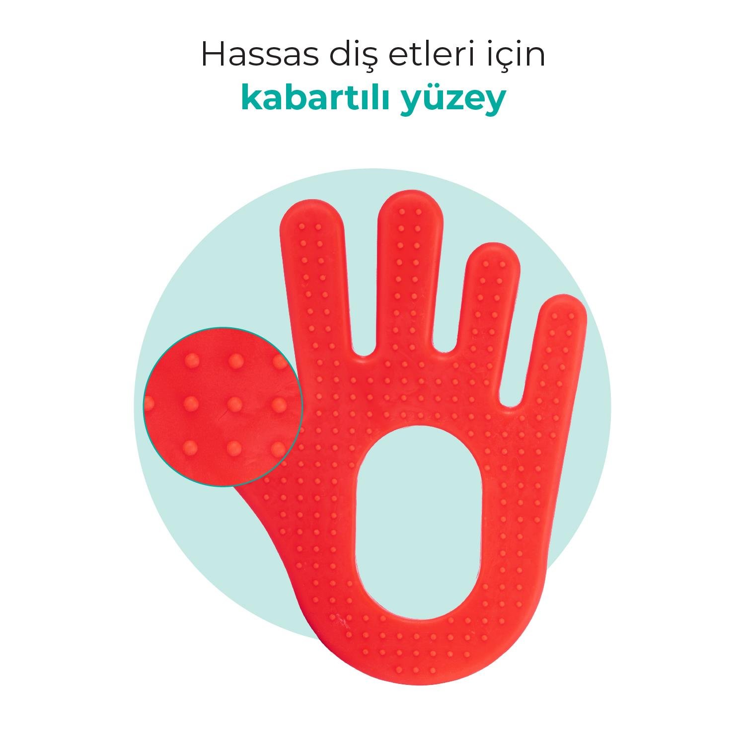 Mamajoo Yumuşak Diş Kaşıyıcı / Kırmızı El