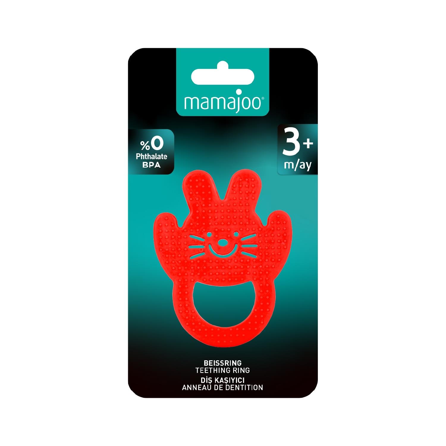 Mamajoo Yumuşak Diş Kaşıyıcı / Kırmızı Tavşan