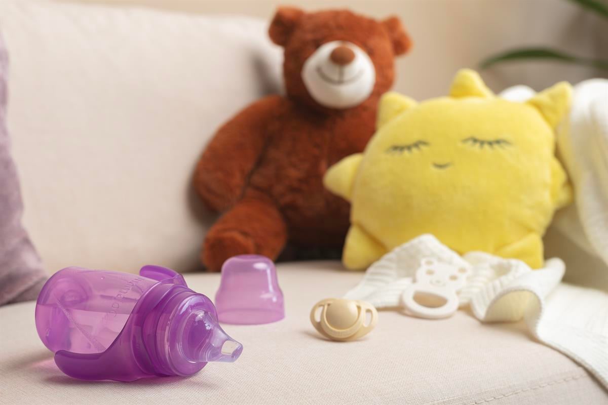 Mamajoo Yumuşak Uçlu Damlatmaz Eğitici Bardak 270ml /Mor