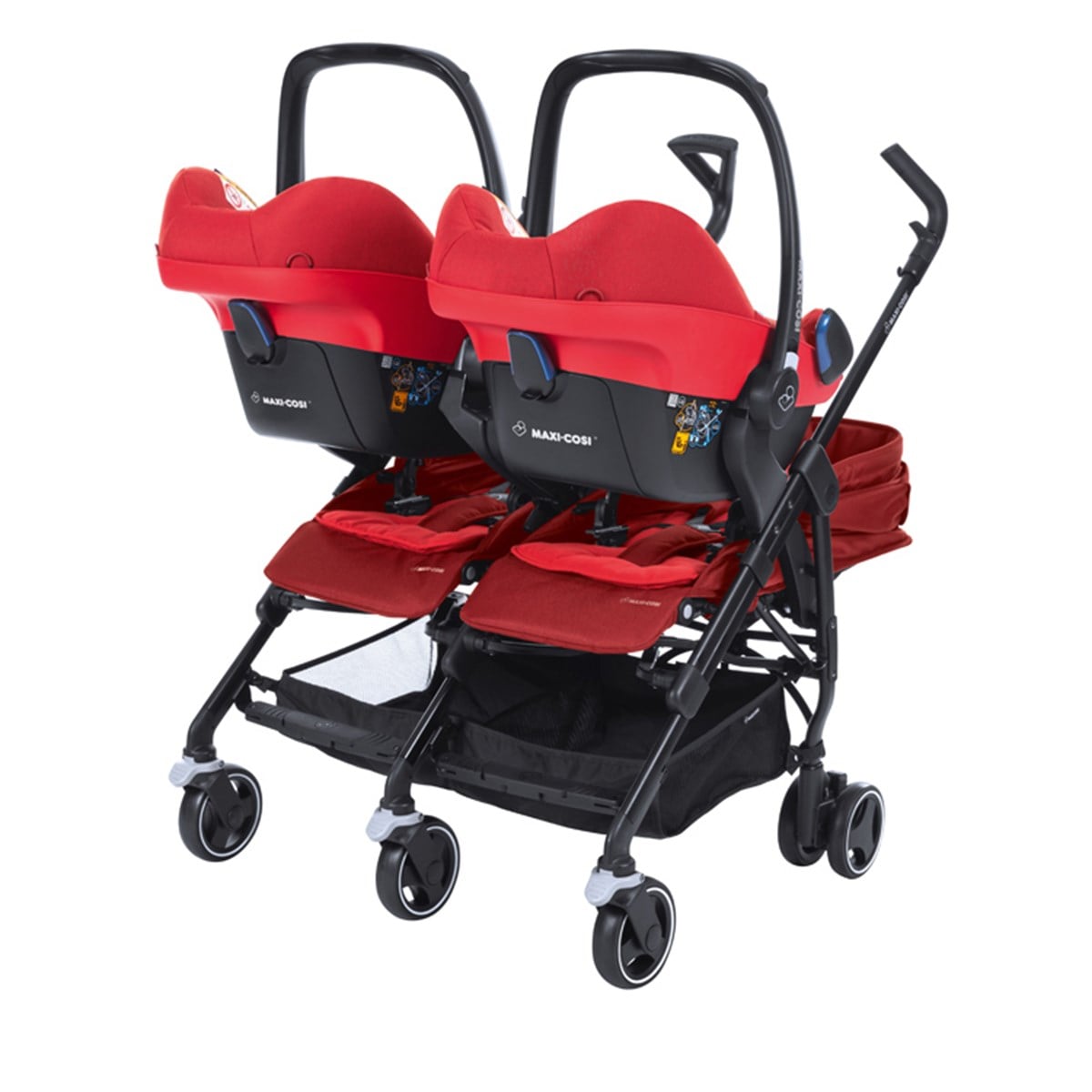 Maxi-Cosi Dana For2 İkiz Bebek Arabası / Vivid Red