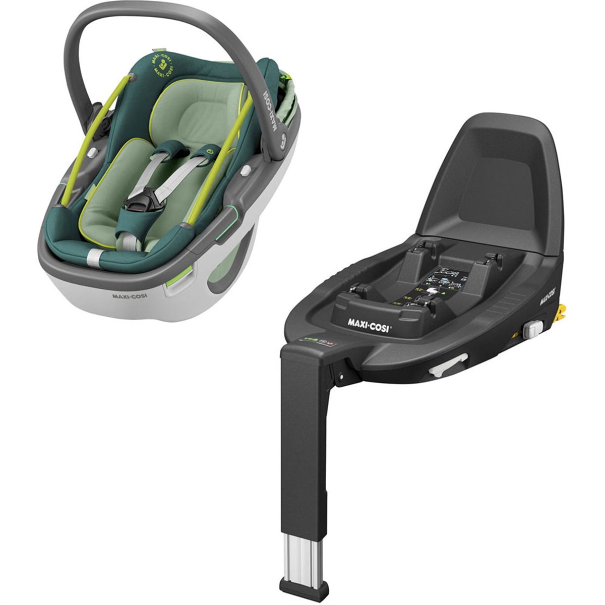 Maxi-Cosi Coral & 3 way Fix Baza / Neo Green
