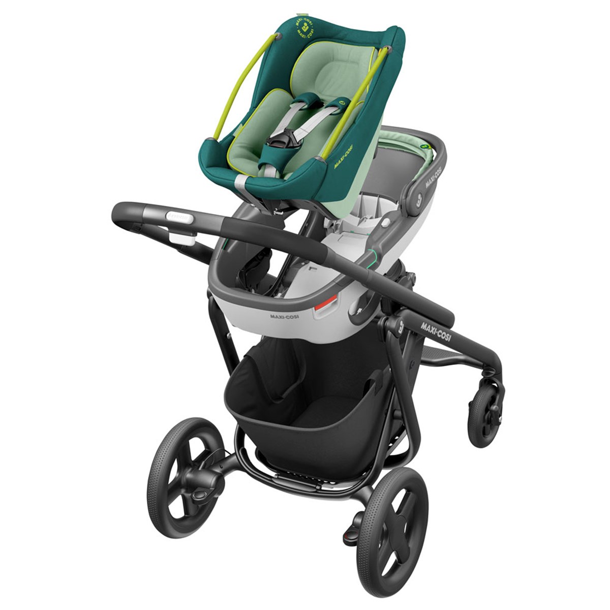 Maxi-Cosi Coral & 3 way Fix Baza / Neo Green