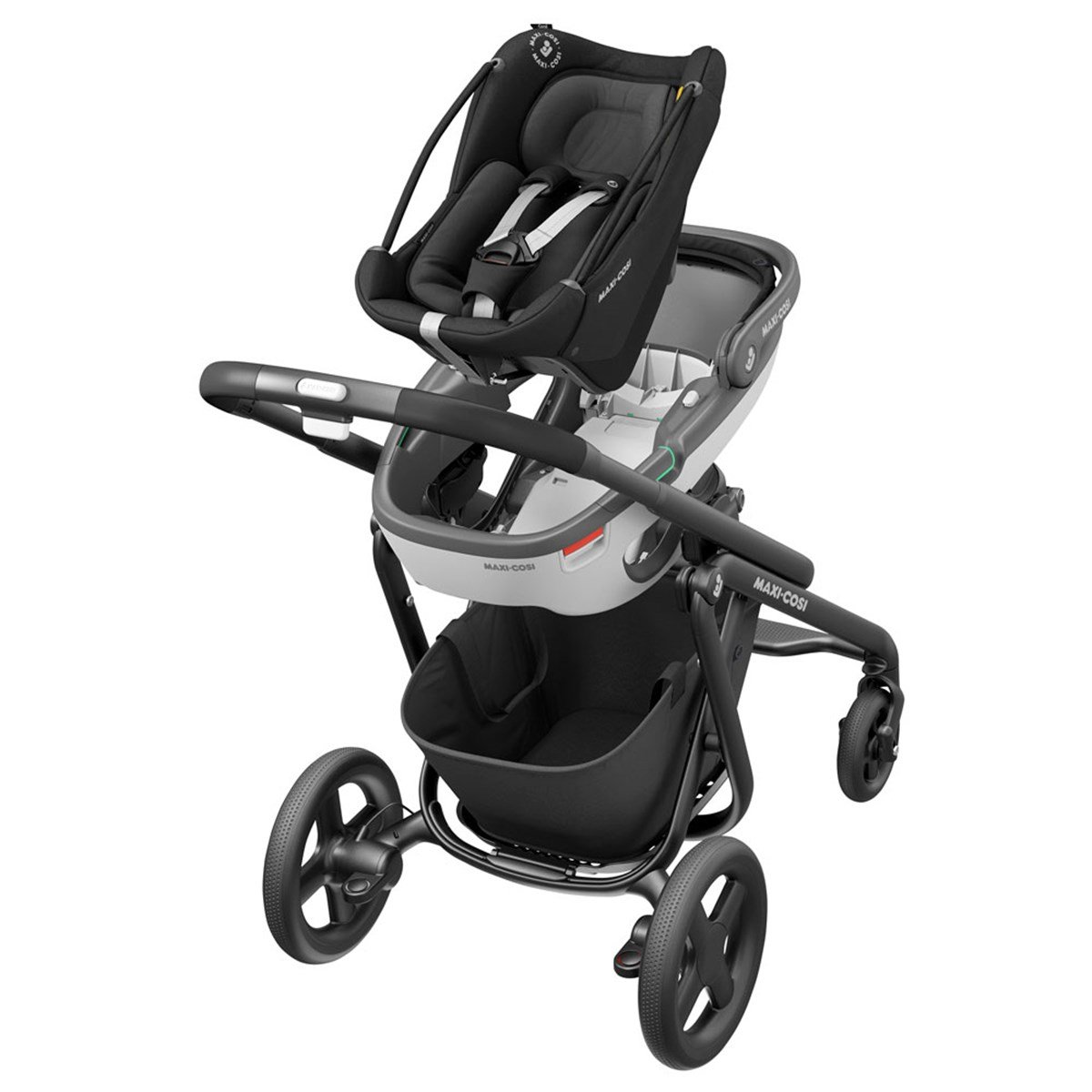 Maxi-Cosi Coral & 3 way Fix Baza / Essantial Black
