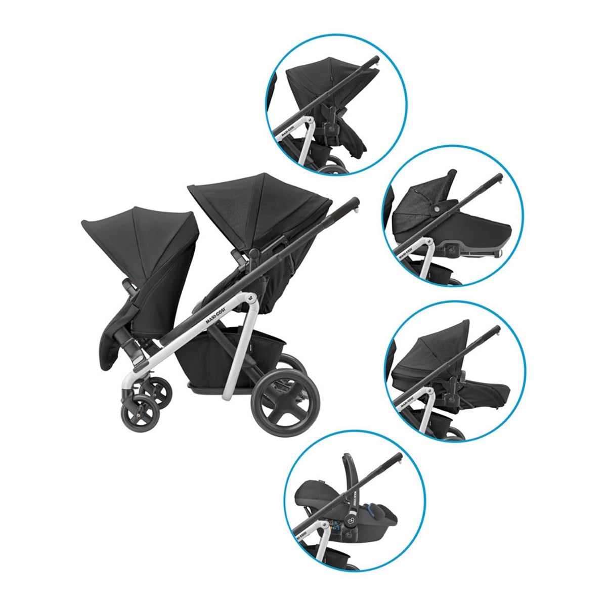 Maxi-Cosi lila Bebek Arabası / Nomad Black