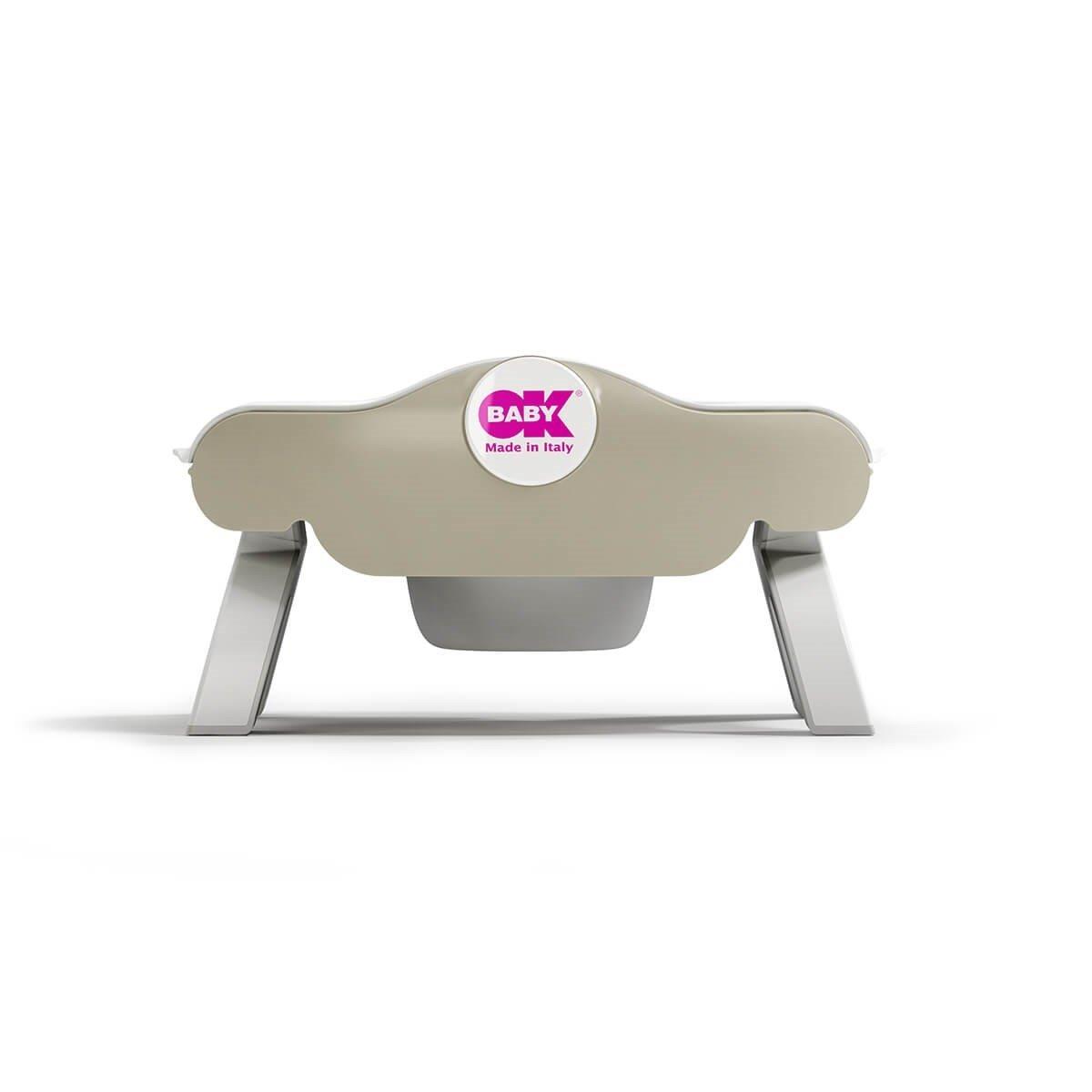 OKBaby Bebek Banyo Seti Roady Eğitici Oturak & Klozaet Adaptörü A. Gri &  Disposable Bez Seti 10'lu 