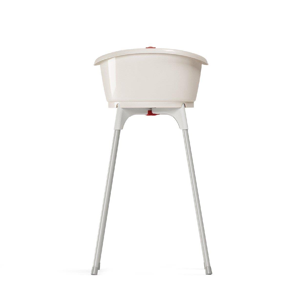 OKBaby Bella Bebek Banyo Seti Dijital Termometreli Çift Yönlü Bebek Küveti & Bebek Küvet Taşıyıcı K. Beyaz