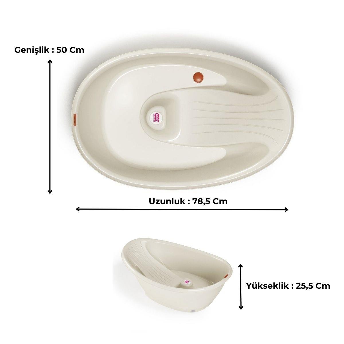 OkBaby Bella Çift Yönlü Banyo Küveti 0-12 ay / Beyaz