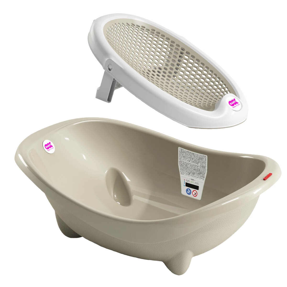 OkBaby Laguna Banyo Küveti & Jelly Küvet Aparatı / Gri