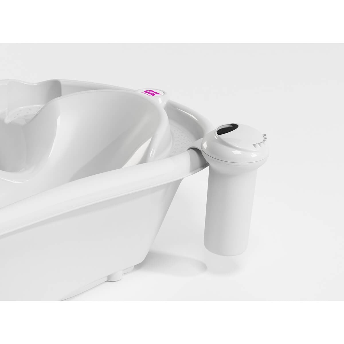 OkBaby Onda Banyo Küveti & Splash Bebek Duşu & Doğal Banyo Süngeri No.10 / Beyaz