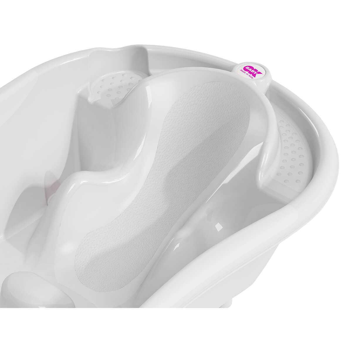 OkBaby Onda Evol Banyo Küveti & Küvet Taşıyıcı Beyaz / Banyo Güvenlik Seti Hediye