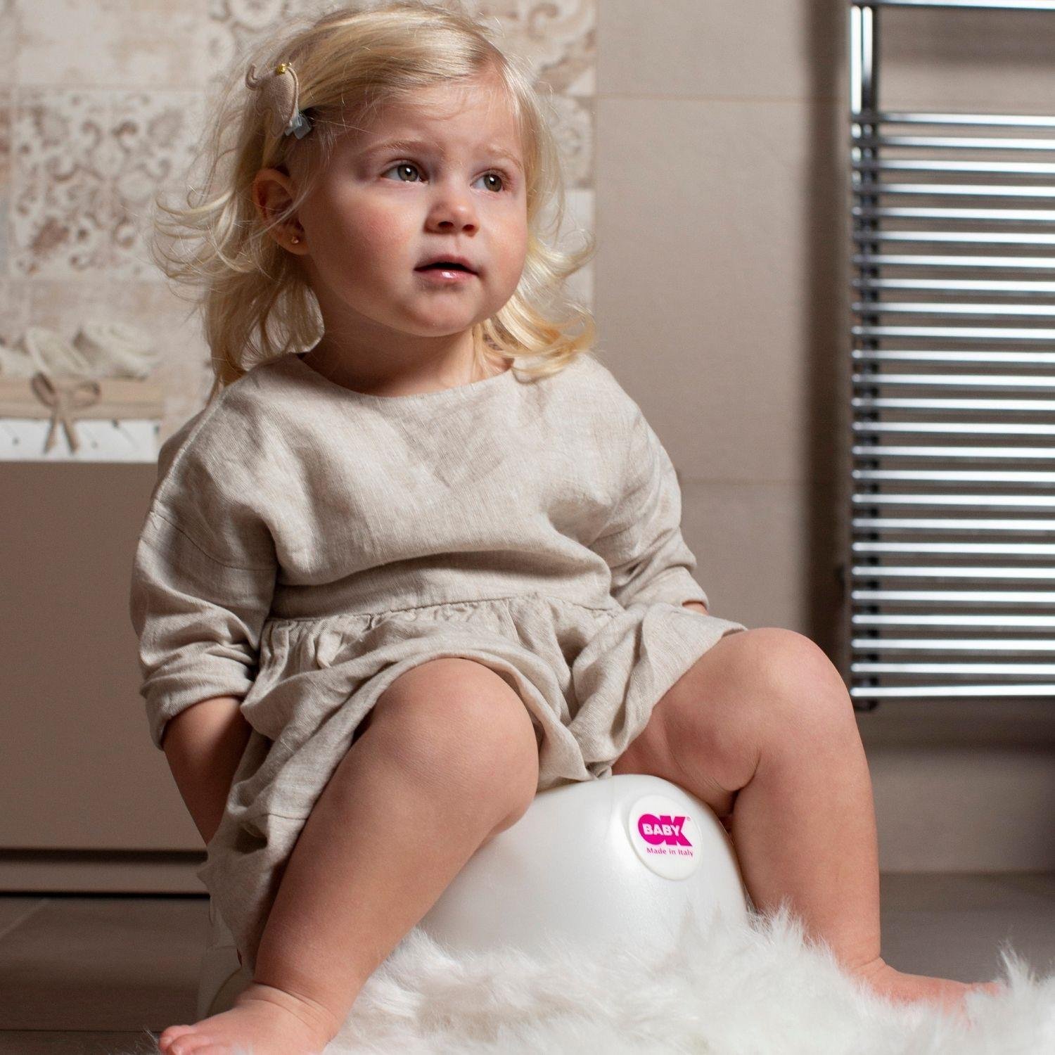 Okbaby Relax Eğitici Oturak / Beyaz