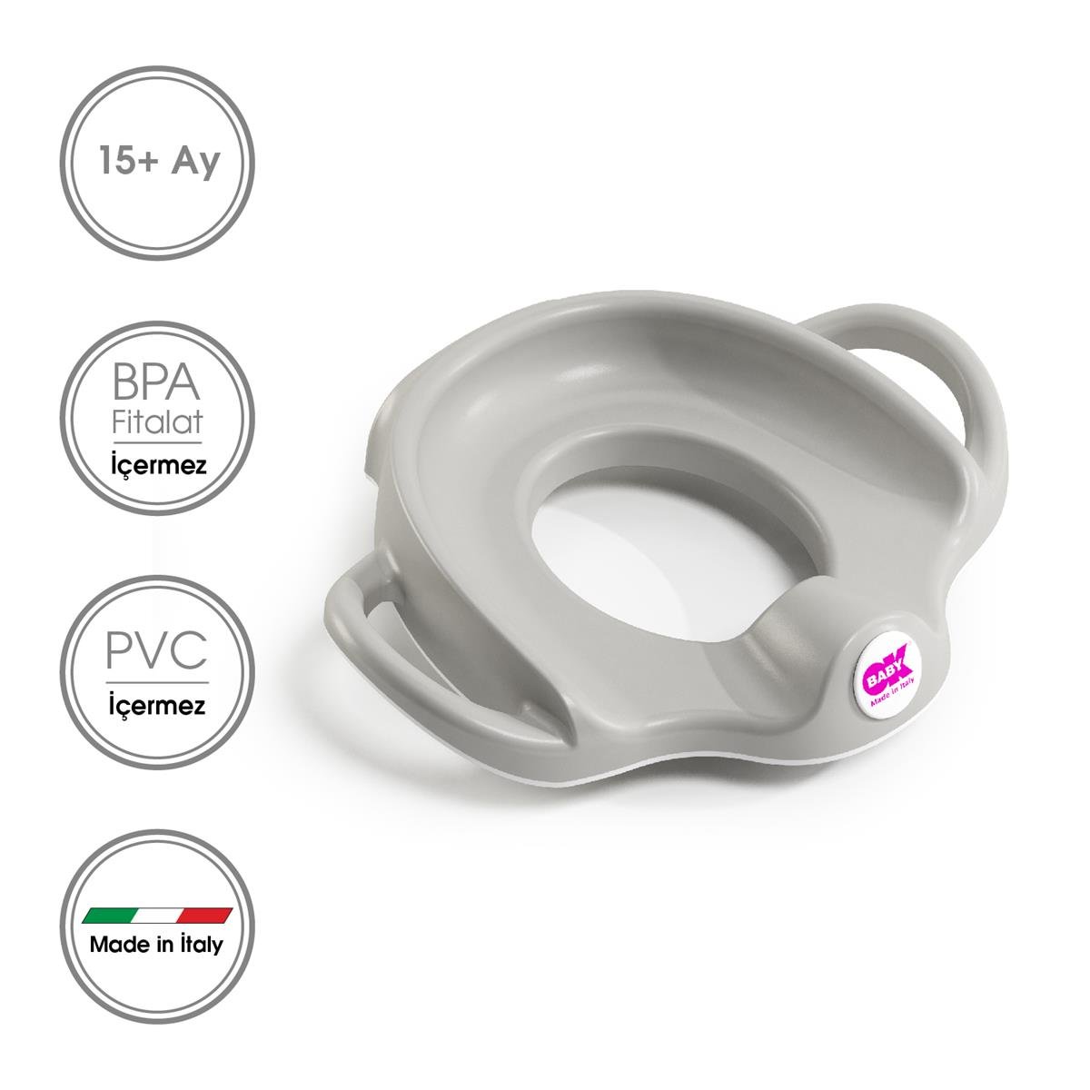 OkBaby Sofa Klozet Adaptörü & Herbie Yükseltici / A.Gri