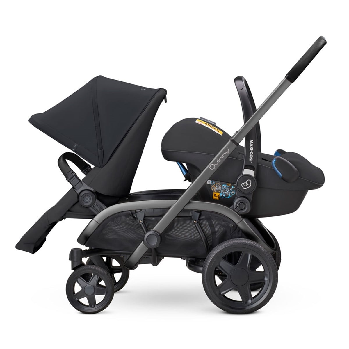 Quinny Hubb Bebek Arabası / Black on Black