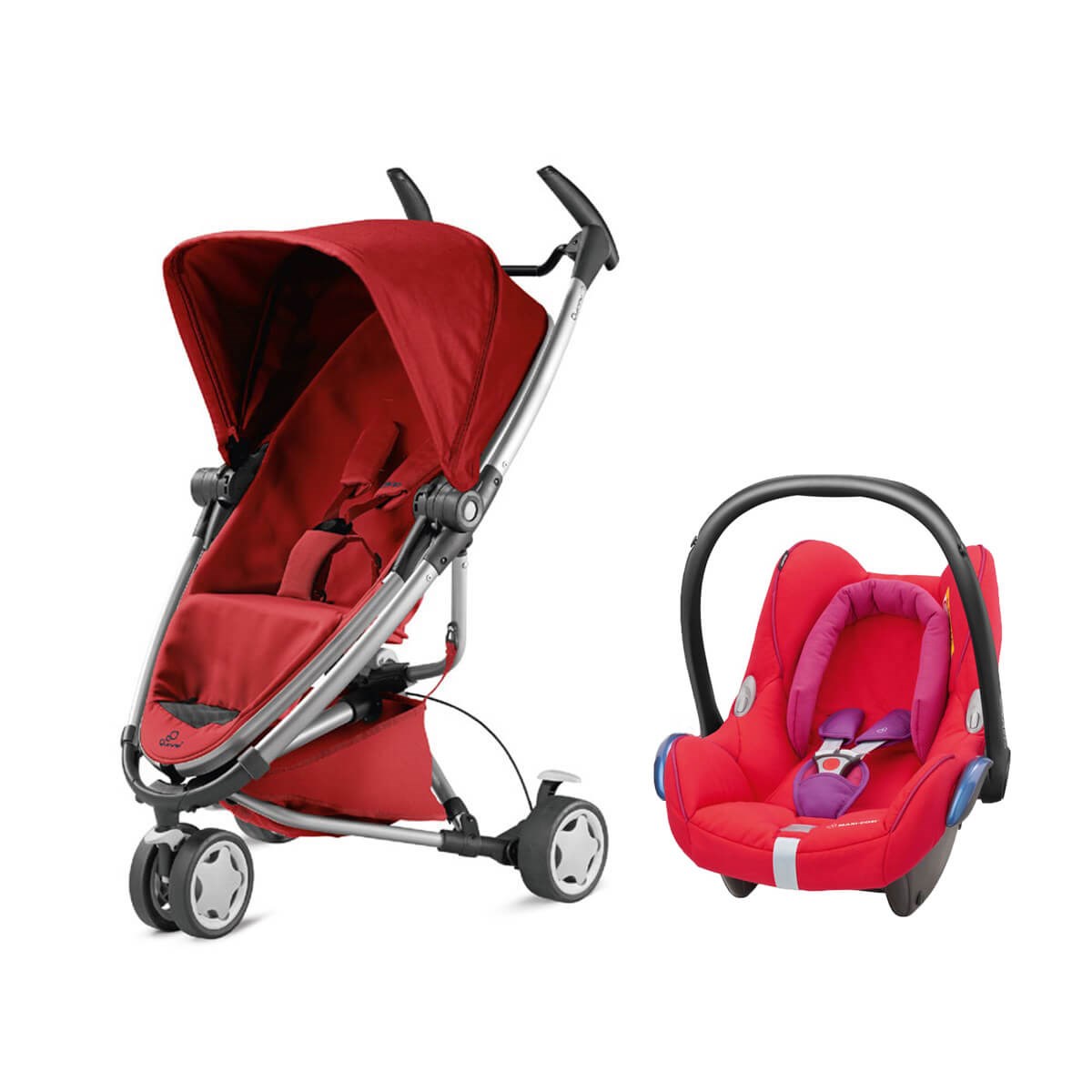 Quinny Zapp Xtra 2 Travel Sistem Bebek Arabası / Red Orchid