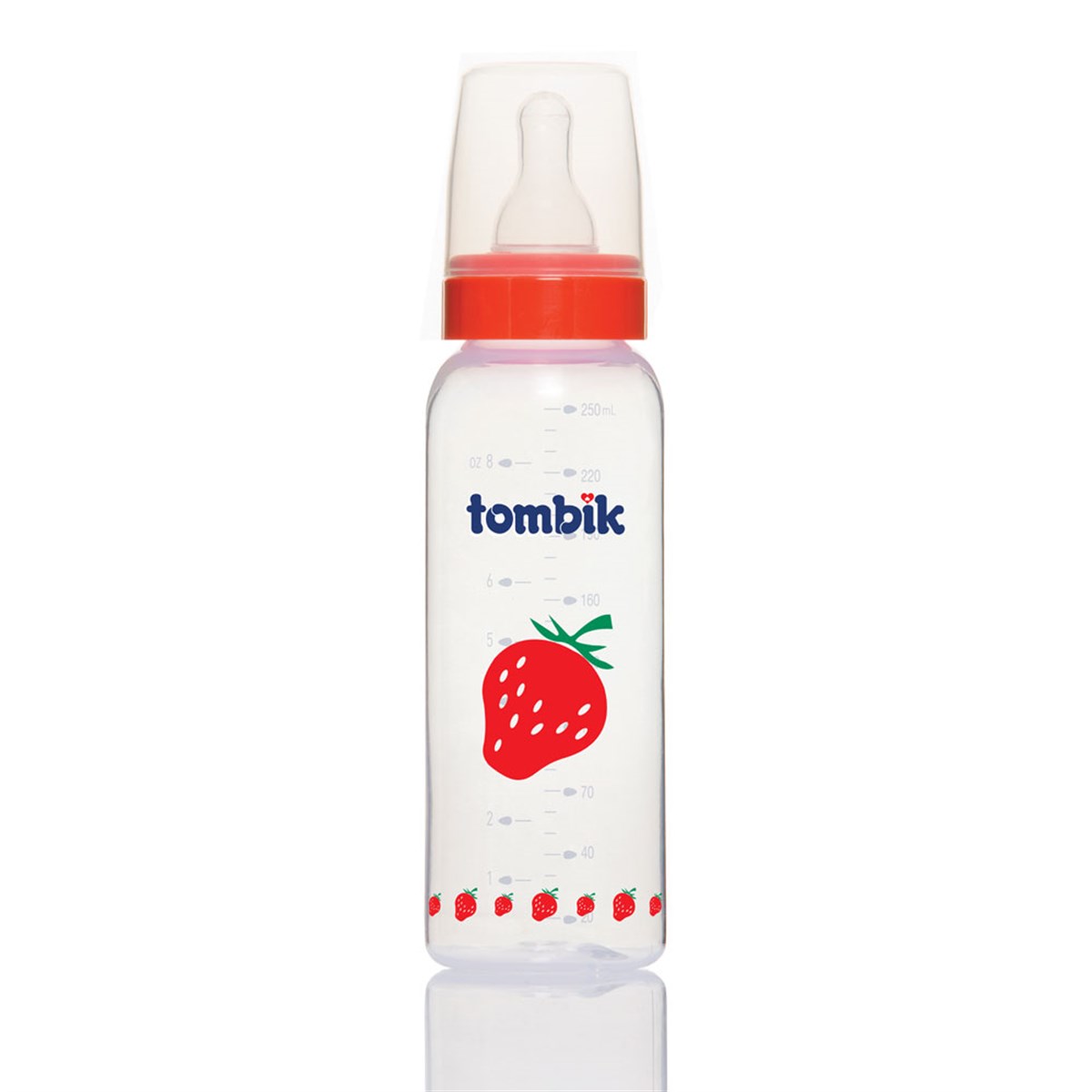 Tombik %0 BPA PP Biberon Meyve Serisi 250ml / Çilek