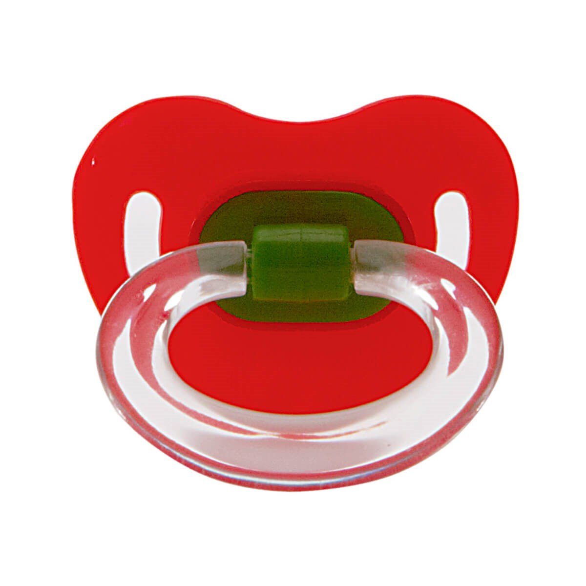 Tombik %0 BPA Silikon Damaklı Emzik 0 ay+ / Kırmızı