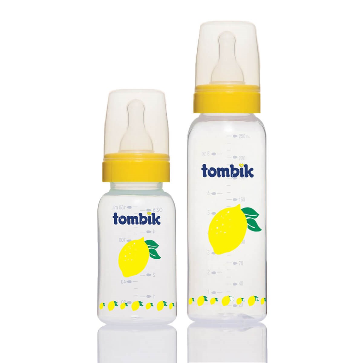 Tombik Meyve Serisi İkili PP Biberon Seti 150ml + 250ml / Limon