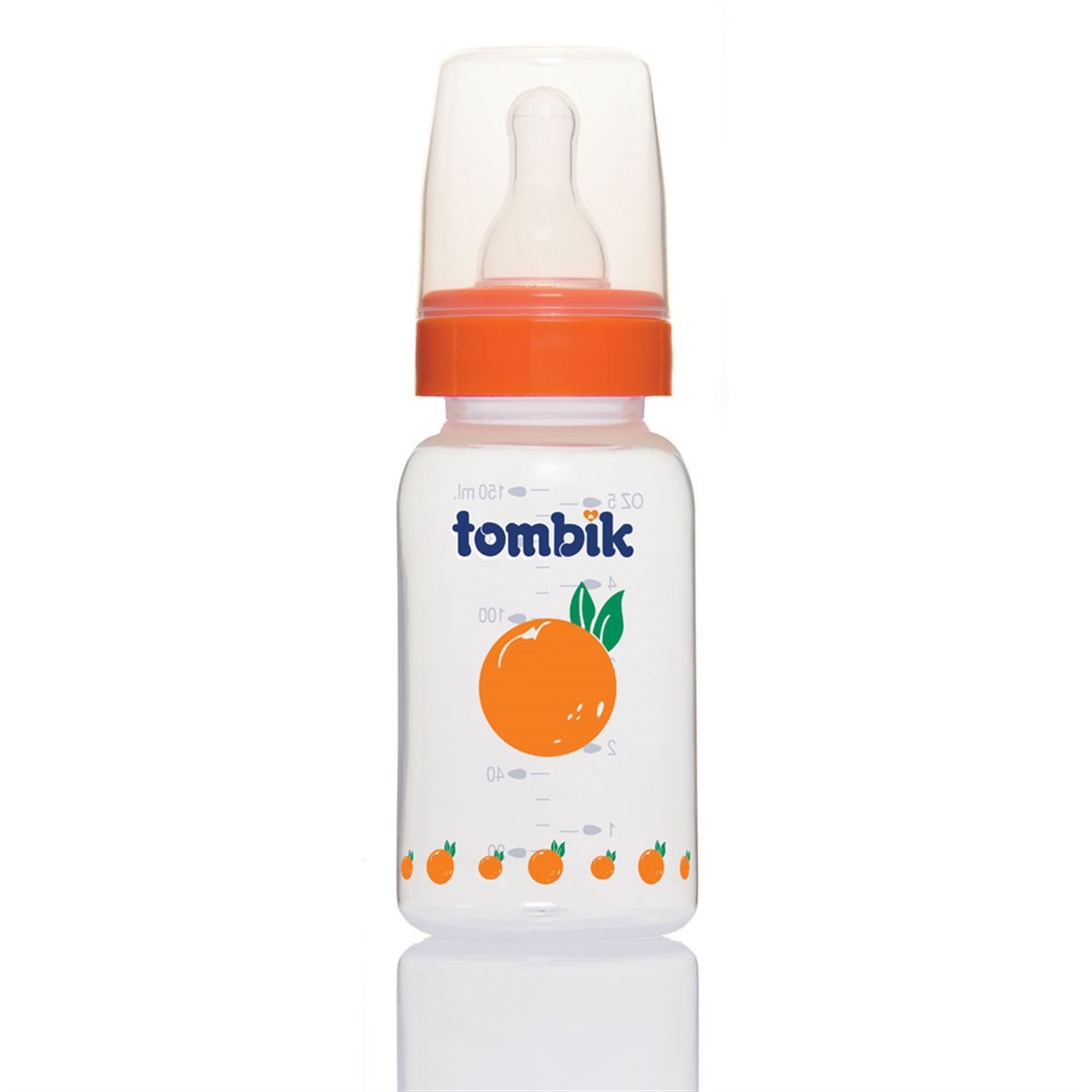 Tombik Meyve Serisi İkili PP Biberon Seti 150ml + 250ml / Portakal