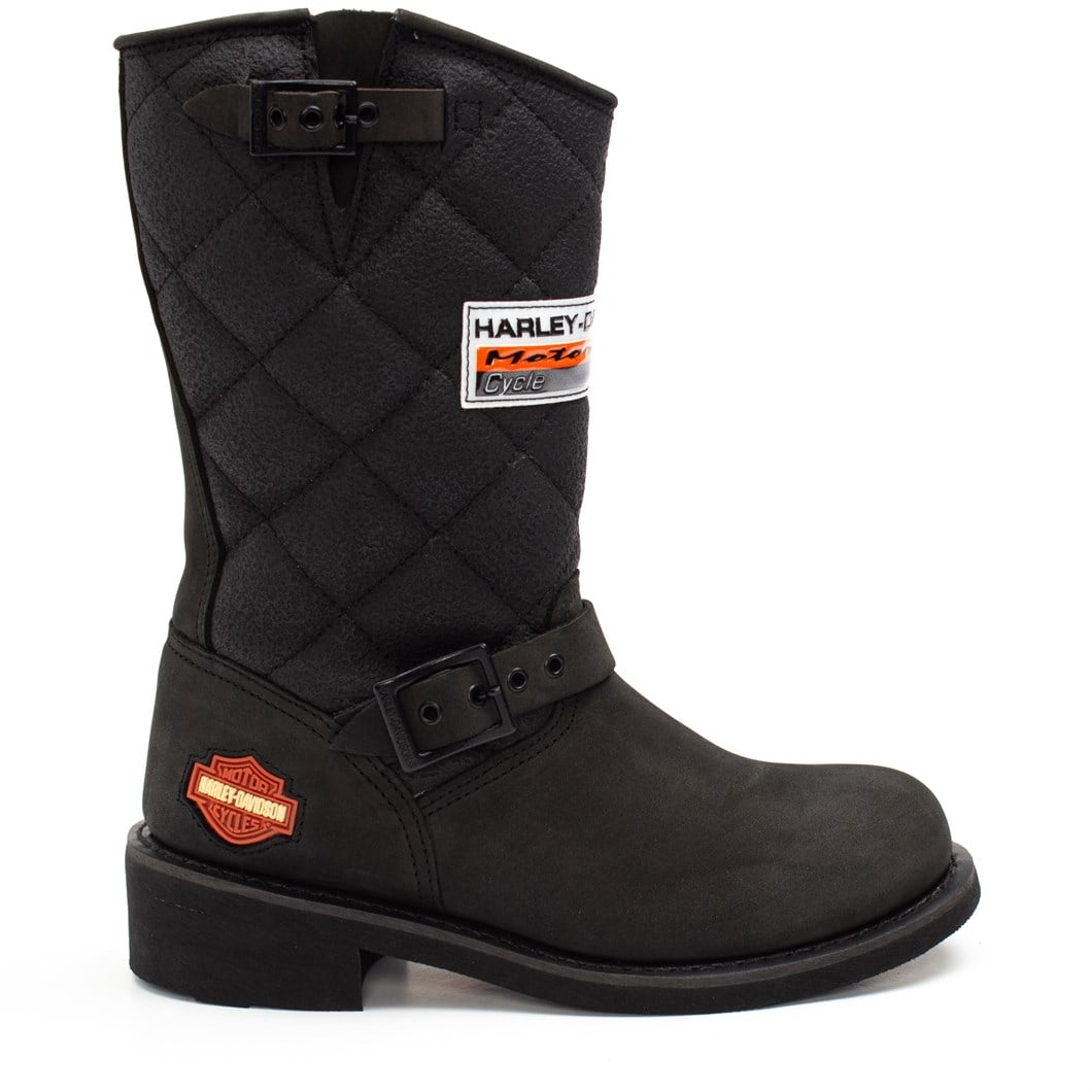 Harley Davidson Harley Davidson 025G0071 Kadın Deri Bot Siyah Nubuk