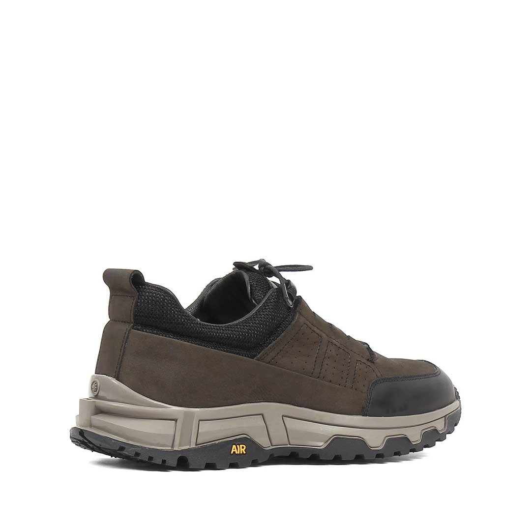 Celal Gültekin Erkek Antrasit Nubuk Siyah Deri Sneaker