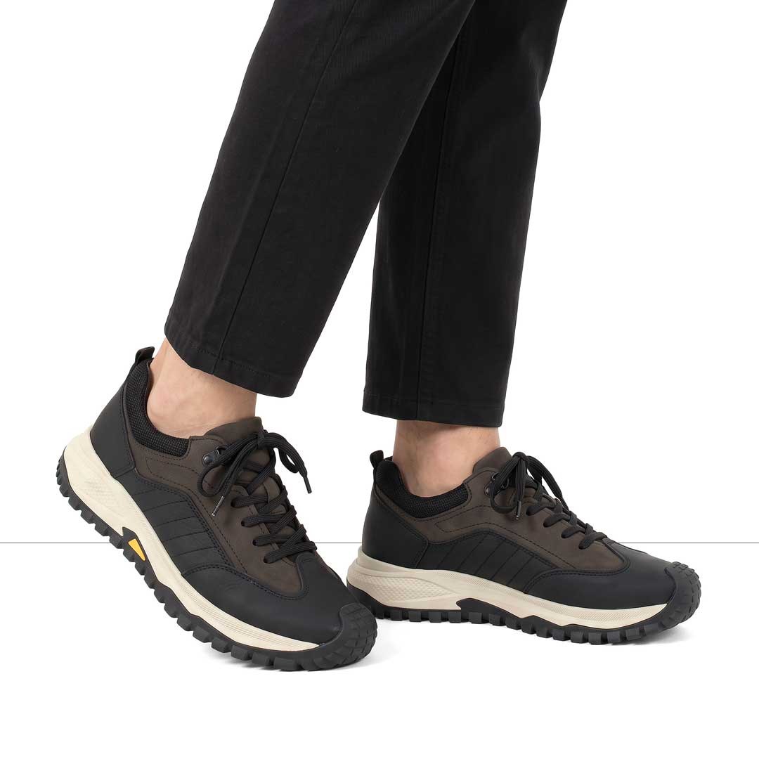 Celal Gültekin Erkek Antrasit Siyah Nubuk Deri Sneaker