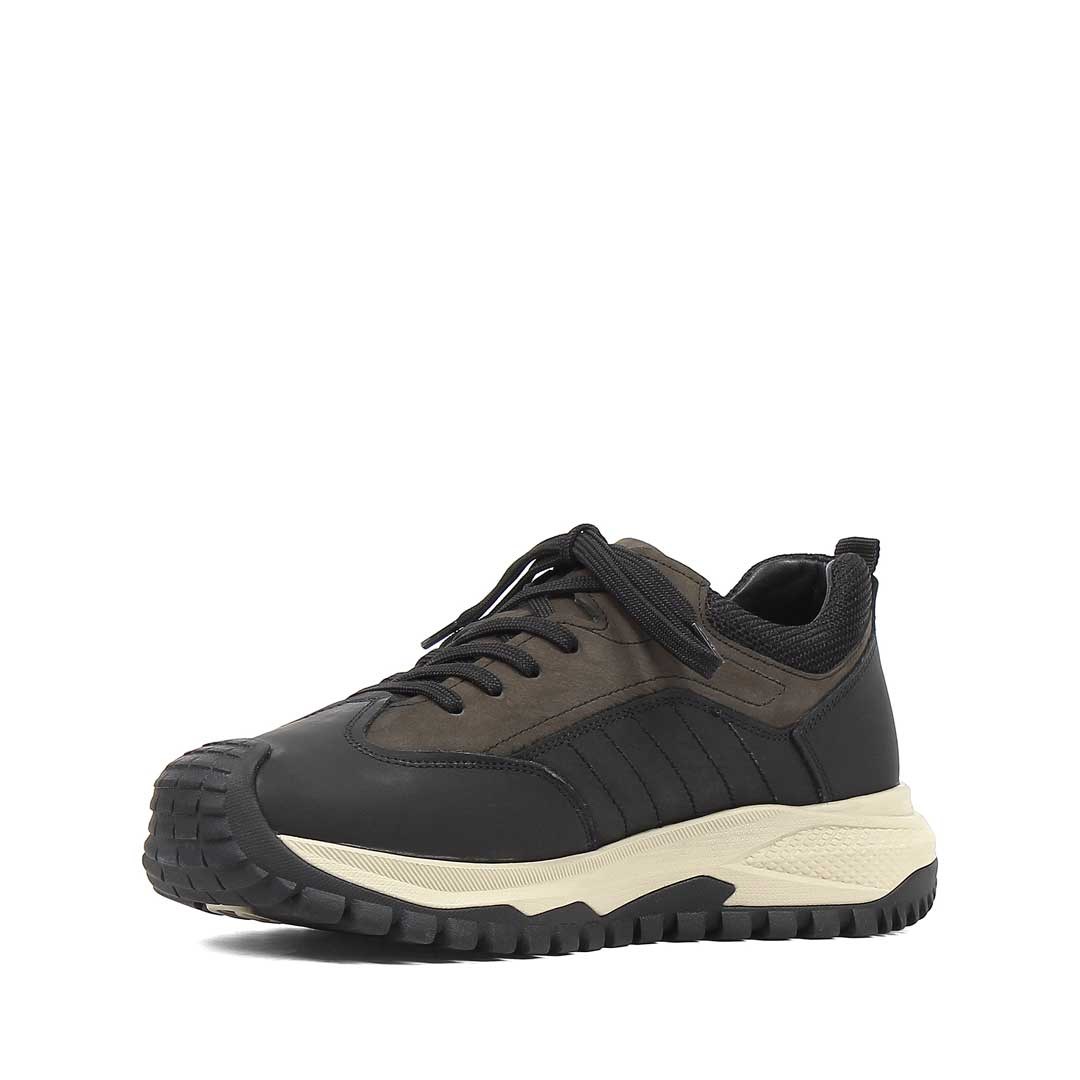 Celal Gültekin Erkek Antrasit Siyah Nubuk Deri Sneaker